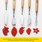 MEEDEN 5 Pieces Painting Knives, Stainless Steel Spatula Palette Knives Oil Paint Metal Pallet Knife with Wood Handle Art Tools for Watercolor Oil Acrylic Paint